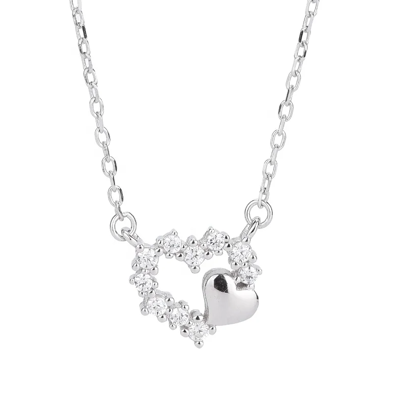 Women Necklace 925 Sterling Sliver Jewelry layer Gold Plated Chain Heart Pendant Charm Necklace For Women Gift Party
Women Necklace 925 Sterling Sliver Jewelry layer Gold Plated Chain Heart Pendant Charm Necklace For Women Gift Party