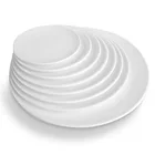 Custom Logo Dinnerware Restaurant Dinner Side Plate Size Different Shapes Dinner Plates With Logo