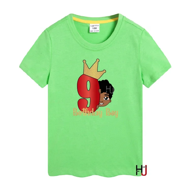 Children Boys Happy Birthday Number 9 T Shirt Baby Boys Top new children boys short sleeve graphic shirts, As picture show
Children Boys Happy Birthday Number 9 T Shirt Baby Boys Top new children boys short sleeve graphic shirts, As picture show
