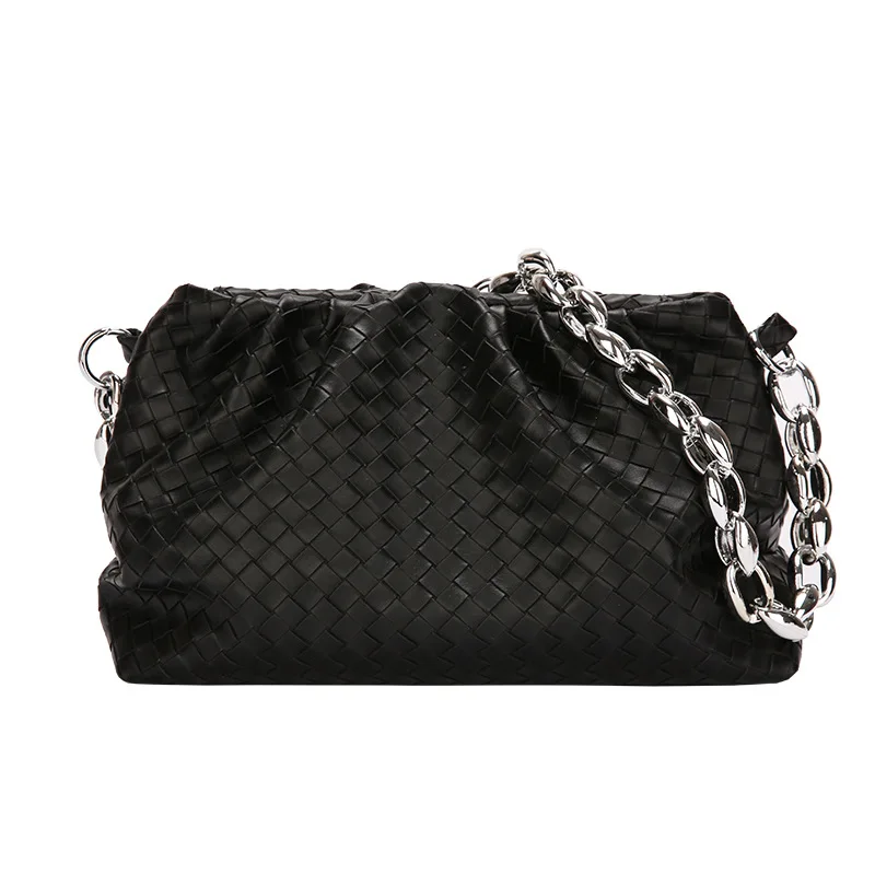 Ins Woven Leather Cloud Bag Soft Wrinkled Dumpling Shoulder Messenger Luxury Handbags Women Designer Thick Chains Clutch Purse, 8 colors
Ins Woven Leather Cloud Bag Soft Wrinkled Dumpling Shoulder Messenger Luxury Handbags Women Designer Thick Chains Clutch Purse, 8 colors