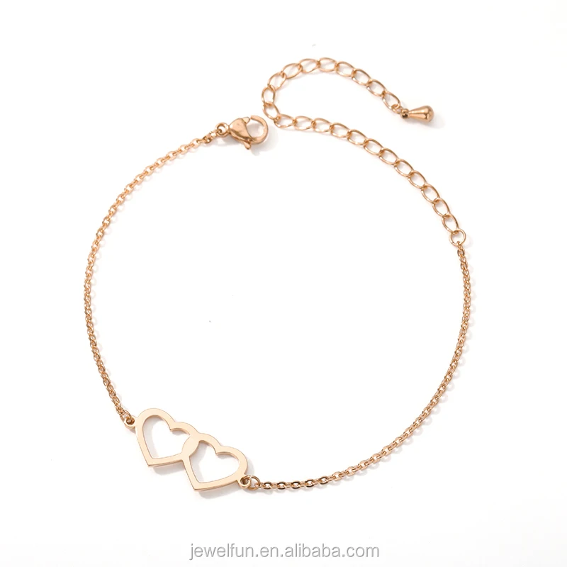 Heart Bracelet for Women Gold Plated Heart Charm Stainless Steel Bracelet Pulseras Mujer Rose Gold Color Gold/platinum/rose Gold
Heart Bracelet for Women Gold Plated Heart Charm Stainless Steel Bracelet Pulseras Mujer Rose Gold Color Gold/platinum/rose Gold