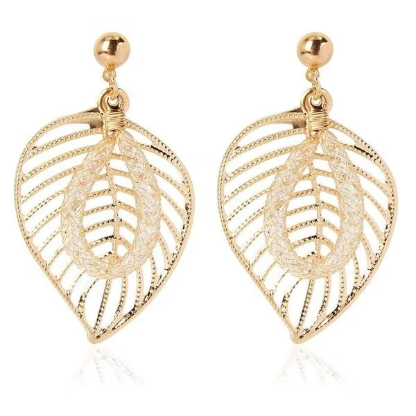 Drop Shipping Brincos Top Quality Drop Earrings Gold Leaf Earrings For Women
Drop Shipping Brincos Top Quality Drop Earrings Gold Leaf Earrings For Women