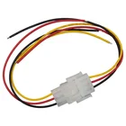 braid wire harness Flat Flex 3 pin connector electric wires cables
