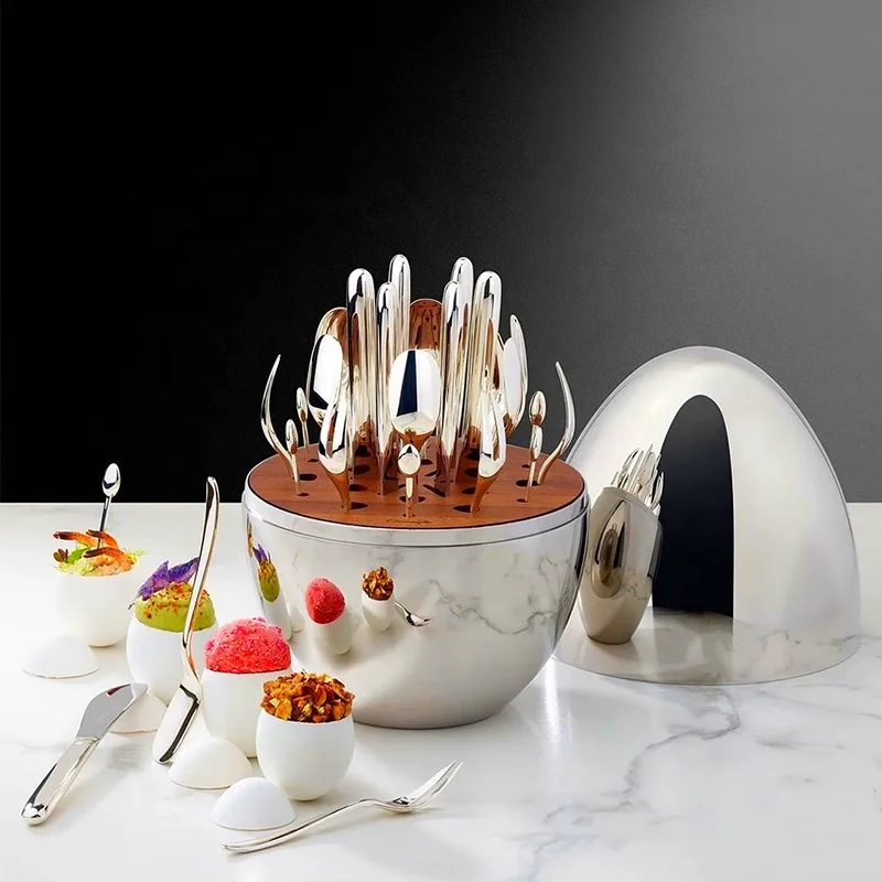 2021 MOOD Mood Egg Mood Tempera Golden Egg Cutlery 24-piece Set European Light Luxury Series Tableware, Customized color
2021 MOOD Mood Egg Mood Tempera Golden Egg Cutlery 24-piece Set European Light Luxury Series Tableware, Customized color