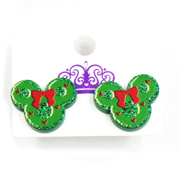 ERS050ER1132 Best Selling Wholesale Christmas Decoration Jewelry Mouse Wreath and Candy Glitter Acrylic Earrings
ERS050ER1132 Best Selling Wholesale Christmas Decoration Jewelry Mouse Wreath and Candy Glitter Acrylic Earrings