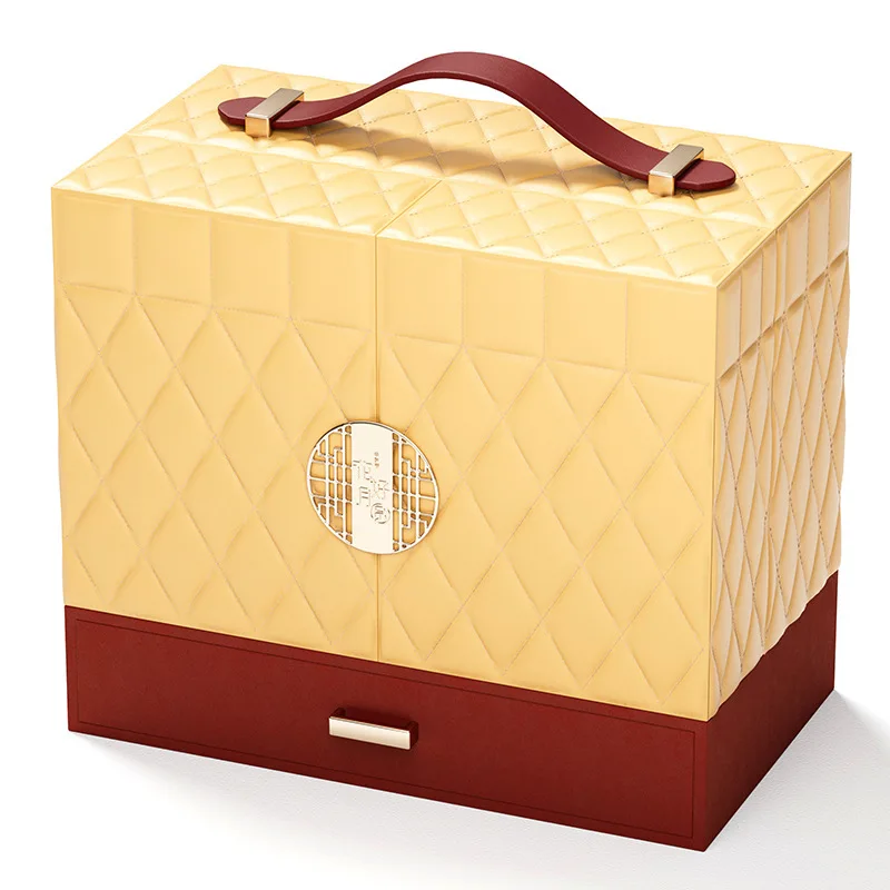 Mid Autumn Mooncake Box Luxury Red Food Packaging Box Leather Paper Business Gift Mooncake Box For Hotel Restaurant
Mid Autumn Mooncake Box Luxury Red Food Packaging Box Leather Paper Business Gift Mooncake Box For Hotel Restaurant