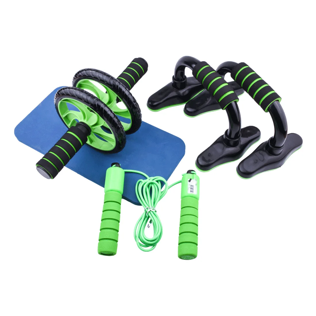 Abdominal Core Exercise AB Wheel Roller Set with Handgrip Pullers Jump Rope and Knee Pad for Abs, Blue
Abdominal Core Exercise AB Wheel Roller Set with Handgrip Pullers Jump Rope and Knee Pad for Abs, Blue