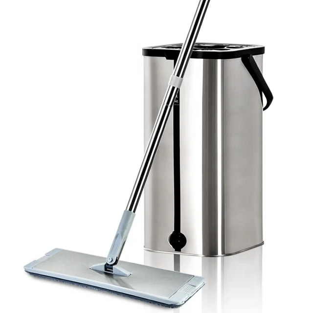 new style flat mop with stainless steel bucket self wash system high quality hands free mop set
new style flat mop with stainless steel bucket self wash system high quality hands free mop set