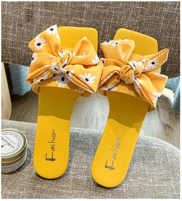 new style summer female flat casual slippers with bows cute beach sandals shoes for girl, White ,black ,yellow
new style summer female flat casual slippers with bows cute beach sandals shoes for girl, White ,black ,yellow