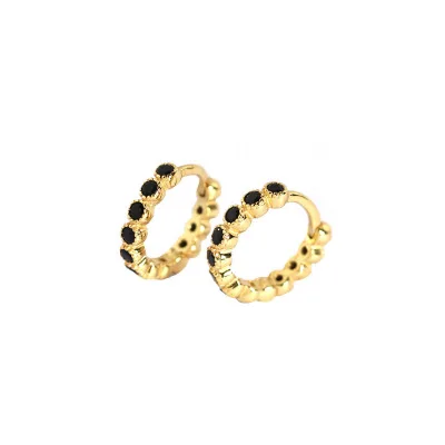 Hot Selling Small Diamond Hoop Earrings 925 Sterling Silver Earrings For Women, As picture
Hot Selling Small Diamond Hoop Earrings 925 Sterling Silver Earrings For Women, As picture