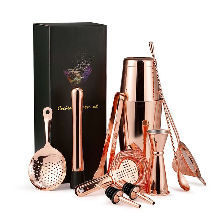 304 Stainless Steel Stirrer Strainer Dispenser Jigger Cocktail Making Shaker Kit Set For Bar Accessories, Stainless steel/copper/black/gold
304 Stainless Steel Stirrer Strainer Dispenser Jigger Cocktail Making Shaker Kit Set For Bar Accessories, Stainless steel/copper/black/gold