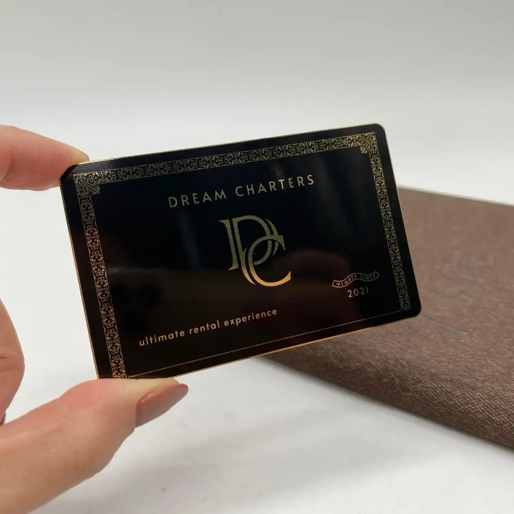 DU black and gold metal cards, Cmyk color or pantone color 
DU black and gold metal cards, Cmyk color or pantone color