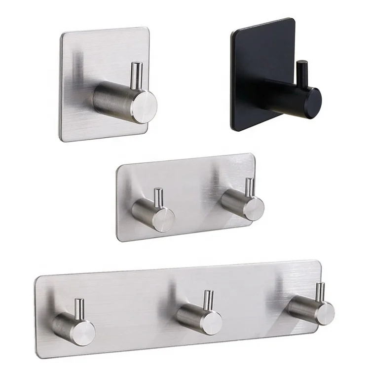 Factory Bathroom Accessories Stainless Steel Coat Clothes Hook Key Holder Rack Towel Hanger Self Adhesive Hooks Home Kitchen, Silver, black, gold
Factory Bathroom Accessories Stainless Steel Coat Clothes Hook Key Holder Rack Towel Hanger Self Adhesive Hooks Home Kitchen, Silver, black, gold