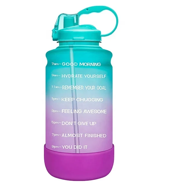 2021 Water Bottle Gallon Flip-Flop Motivational BPA Free Sports Jug Outdoor Gym Mobile Holder Tour Bott, Customized color
2021 Water Bottle Gallon Flip-Flop Motivational BPA Free Sports Jug Outdoor Gym Mobile Holder Tour Bott, Customized color