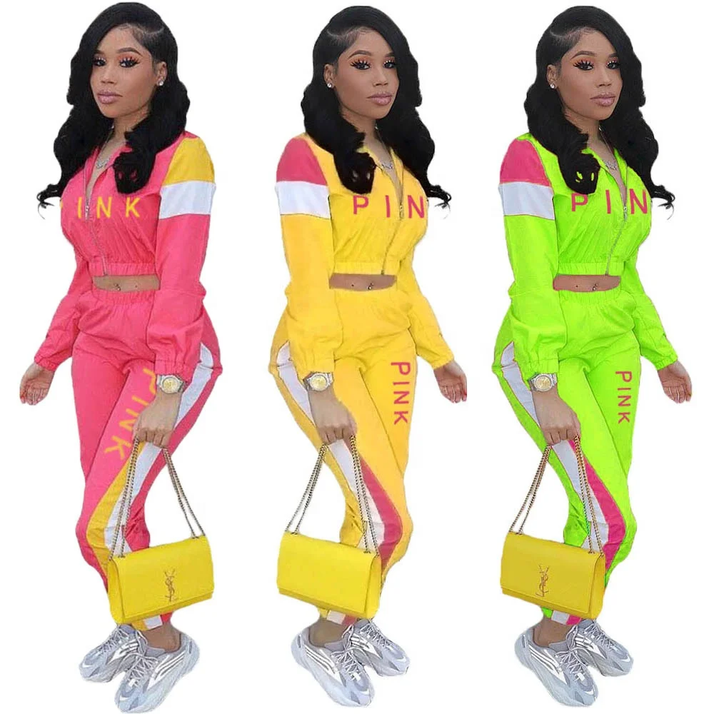 2021 spring cltothing for Women patchwork zipper Two Piece Sets pink Strip Women Jogger tracksuits Women patchwork joggers sets
2021 spring cltothing for Women patchwork zipper Two Piece Sets pink Strip Women Jogger tracksuits Women patchwork joggers sets