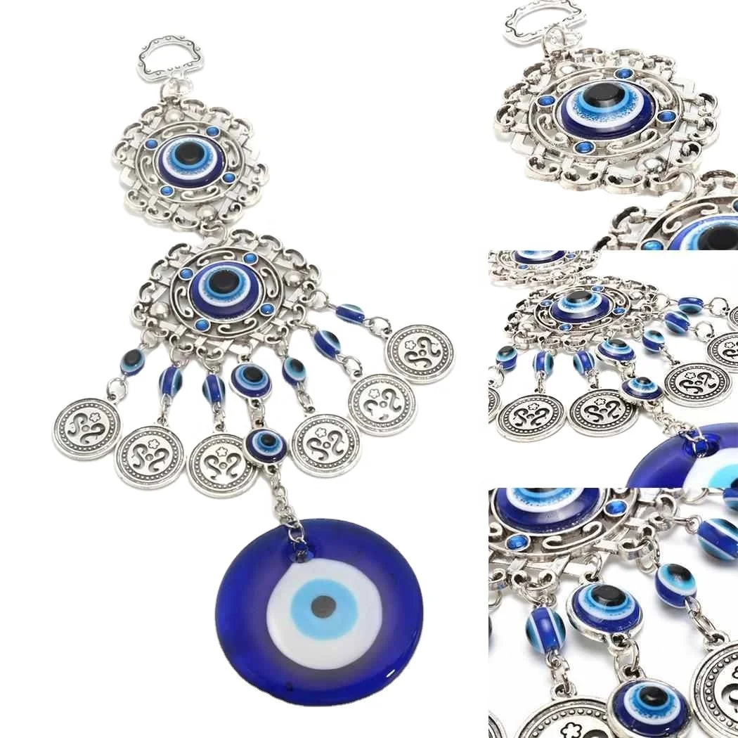 Wind Chimes Turkey Evil Eye Pendants Amulet Home Wall Hanging Decor Blessing Protection Gift Dream Catcher Blue Rhinestone
Wind Chimes Turkey Evil Eye Pendants Amulet Home Wall Hanging Decor Blessing Protection Gift Dream Catcher Blue Rhinestone