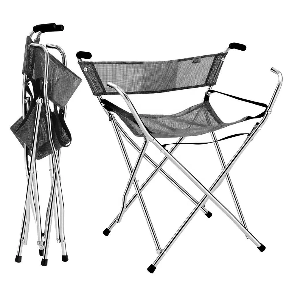 Portable Folding Cane Seat Lightweight Walking Chair elderly Folding Four Legs Disability Medical Aid
Portable Folding Cane Seat Lightweight Walking Chair elderly Folding Four Legs Disability Medical Aid
