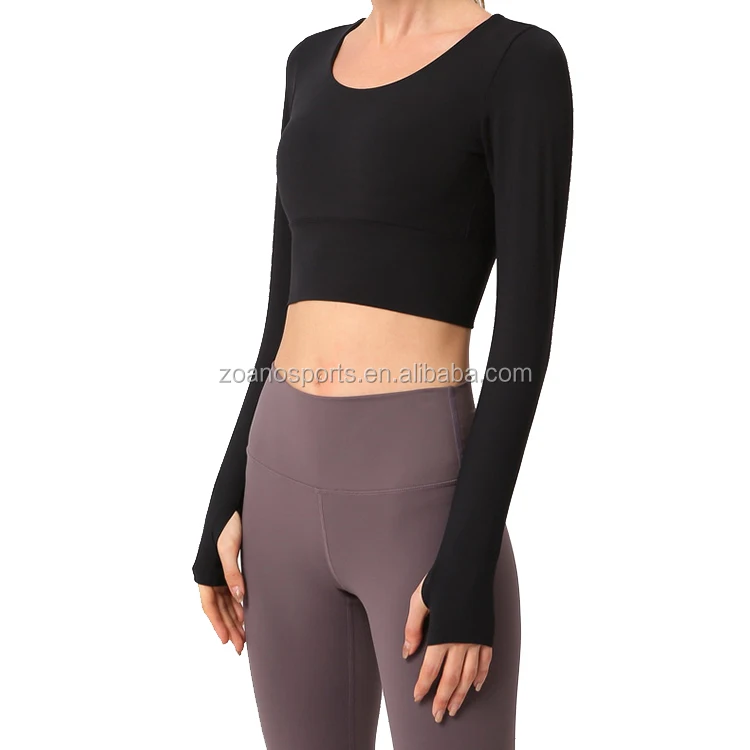 women sport sweat gym shirt Long sleeve yoga shirt for women with chest pad, Customized colors
women sport sweat gym shirt Long sleeve yoga shirt for women with chest pad, Customized colors
