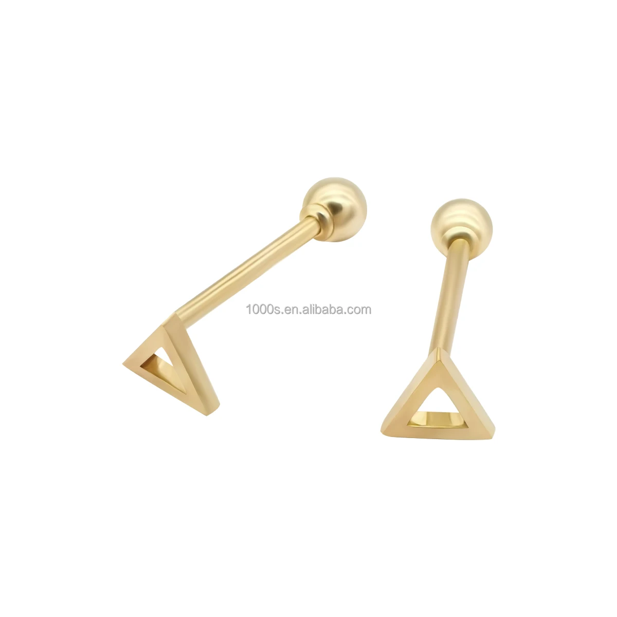 Wholesale 9K Yellow Gold Triangle Screw Earrings Stud Pure Gold Earrings Women Jewelry Simple Design for Child
Wholesale 9K Yellow Gold Triangle Screw Earrings Stud Pure Gold Earrings Women Jewelry Simple Design for Child