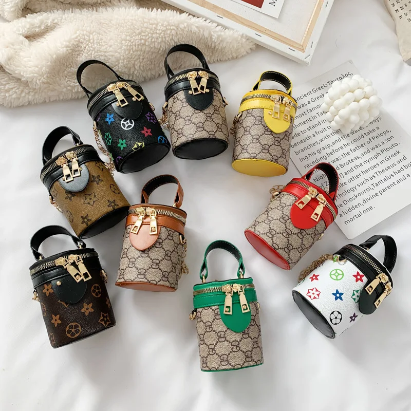 New cylinder children bag mini shoulder chain bag PU bucket bags little girls handbags, 9 colors
New cylinder children bag mini shoulder chain bag PU bucket bags little girls handbags, 9 colors