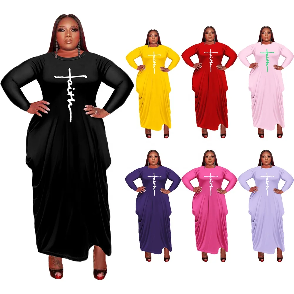 Hot Sale Long Sleeve Fall Women Long Casual Dresses Plus Size Women's Dresses, Picture color
Hot Sale Long Sleeve Fall Women Long Casual Dresses Plus Size Women's Dresses, Picture color