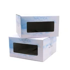 Packaging Kraft Paper Box Diy Vintage Color Kraft Paper Gift Box Package With Clear Pvc Window