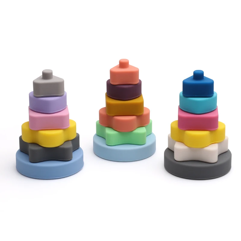 Food Grade Toddler Children Soft Infant Baby Building Block Toy Silicone Stacking building brick blocks Set For Kids
Food Grade Toddler Children Soft Infant Baby Building Block Toy Silicone Stacking building brick blocks Set For Kids