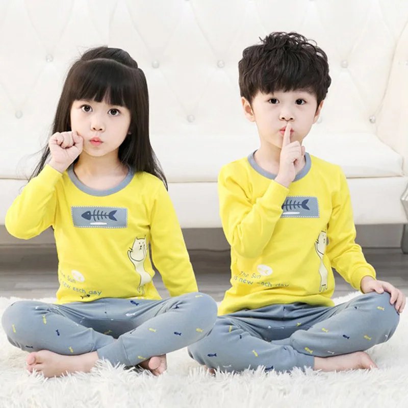 Plus size yellow nightgown children pajamas boys girls wholesale printed top and sleeping suit sets for kids, Green
Plus size yellow nightgown children pajamas boys girls wholesale printed top and sleeping suit sets for kids, Green
