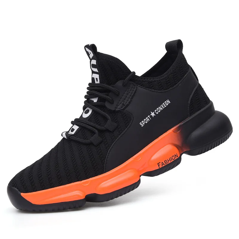 high quality comfortable piercing resistant work shoes steel toe big size 47 durable sport women and men safety shoes, Black&white,black&orange,black
high quality comfortable piercing resistant work shoes steel toe big size 47 durable sport women and men safety shoes, Black&white,black&orange,black