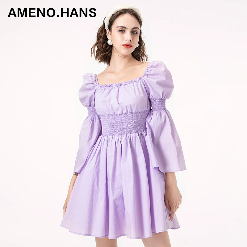 2021summer dresses women sexy elegant casual dresses half long sleeve fabric for dresses, Light purple
2021summer dresses women sexy elegant casual dresses half long sleeve fabric for dresses, Light purple