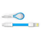 Shenzhen Factory Wholesales 3 in 1 red black green blue white pink keychain usb charging cable