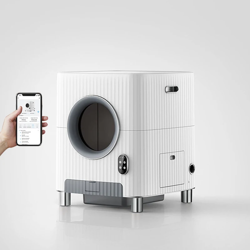 86L Automatic Cat Litter Box Video Monitor App Control Smart Cat Self Cleaning Litter Box Electric Pet Toilet Cat Products
86L Automatic Cat Litter Box Video Monitor App Control Smart Cat Self Cleaning Litter Box Electric Pet Toilet Cat Products