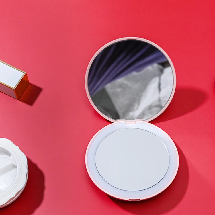 Wholesale pocket led mirror led makeup two sided magnifying mirrors with lights, Customized color
Wholesale pocket led mirror led makeup two sided magnifying mirrors with lights, Customized color
