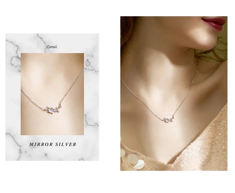 Wenyii Kalung 925 Sterling Silver Necklace Diamond Butterfly Pendant Charm Neck Chain Jewelry Elegant Choker 20" for Women, Picture
Wenyii Kalung 925 Sterling Silver Necklace Diamond Butterfly Pendant Charm Neck Chain Jewelry Elegant Choker 20" for Women, Picture