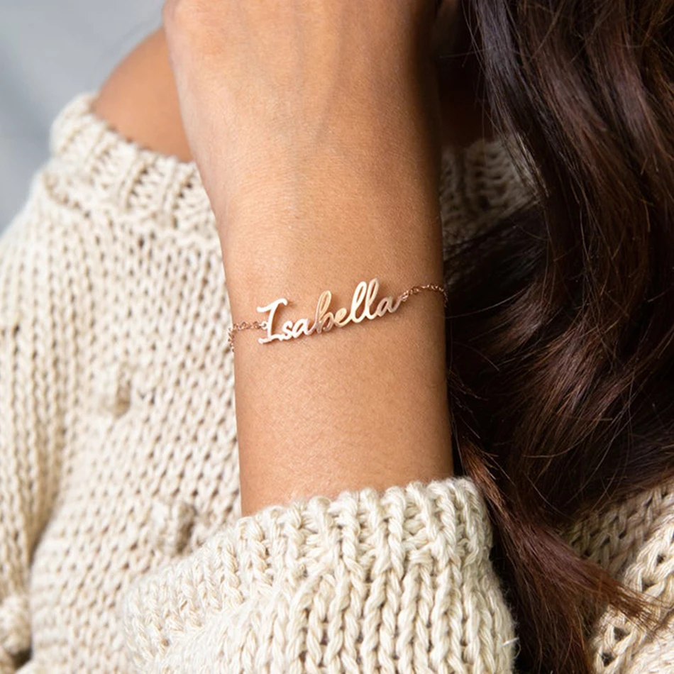 eManco Customize Custom Name 316L Stainless Steel Bracelet Fashion Design Birthday Gift Name Pendant Lady Bracelet, Photo showns
eManco Customize Custom Name 316L Stainless Steel Bracelet Fashion Design Birthday Gift Name Pendant Lady Bracelet, Photo showns