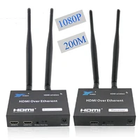 

Wireless HDMI Extender/Adapter 656ft 200m (HDMI Transmitter + Receiver) Support HD 1080P Video & Digital Audio for Laptop, PC