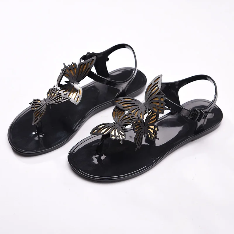 LX-087 summer new jelly sandal crystal shoes sweet butterfly decoration flat flip-flops women's beach sandals
LX-087 summer new jelly sandal crystal shoes sweet butterfly decoration flat flip-flops women's beach sandals