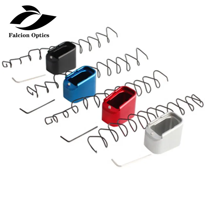 New Style CNC Aluminum Made Glock Magazine Base Pad Kit For Glock 17 17C 17L 22 22C 24 24C 31 31C 34 35, Black/red/blue
New Style CNC Aluminum Made Glock Magazine Base Pad Kit For Glock 17 17C 17L 22 22C 24 24C 31 31C 34 35, Black/red/blue