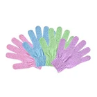 nylon exfoliating gloves dead skin cell remover bath gloves