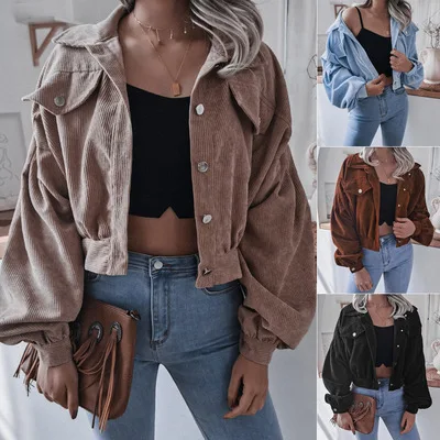 ins wind autumn and winter European and American lanterns long-sleeved corduroy casual short woman plus size jacket
ins wind autumn and winter European and American lanterns long-sleeved corduroy casual short woman plus size jacket
