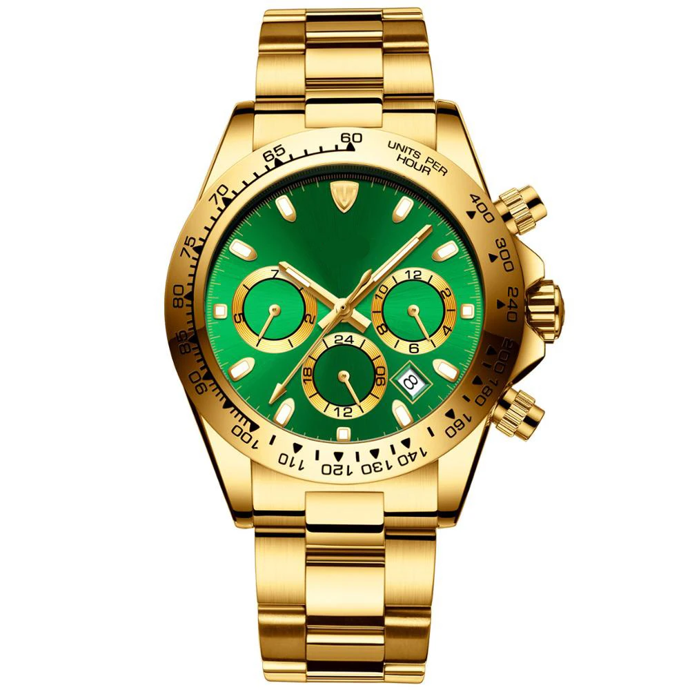 Swiss Luminous Mens Automatic Watch Custom your logo Multifunctional Mechanical Watches Luxury Brand Men Watch Gold Case, Black
Swiss Luminous Mens Automatic Watch Custom your logo Multifunctional Mechanical Watches Luxury Brand Men Watch Gold Case, Black