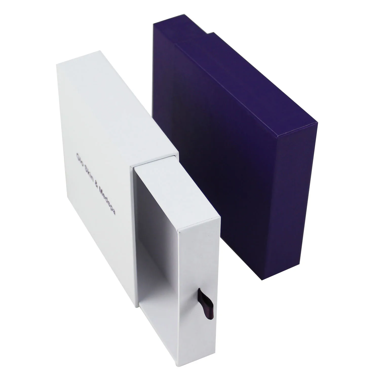 white sliding drawer wedding jewelry watch gift box packaging