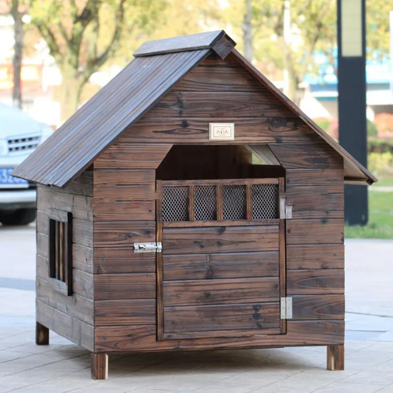Outdoor dog house dog kenne Wooden pet cat outdoor large soild wood pet cat dog house with porch Keep out the sun and rain
Outdoor dog house dog kenne Wooden pet cat outdoor large soild wood pet cat dog house with porch Keep out the sun and rain