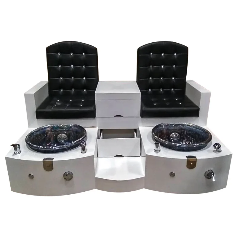 New Two-seater Footbath Manicure Chair Beauty Eyelash Equipment Spa Pedicure Chair With Bowl
New Two-seater Footbath Manicure Chair Beauty Eyelash Equipment Spa Pedicure Chair With Bowl
