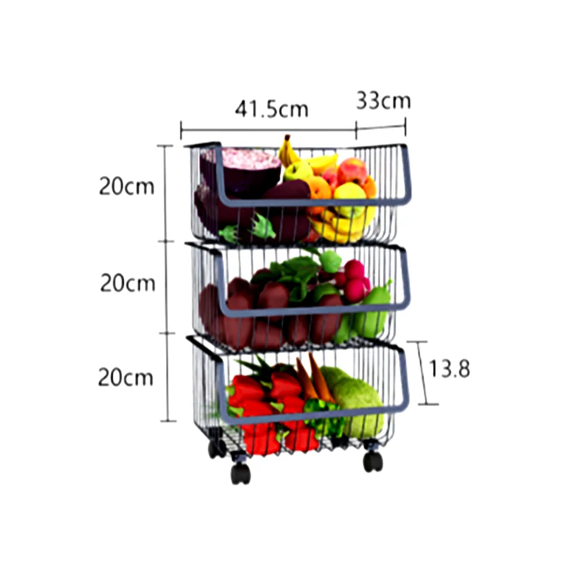 Wrought iron coated wire storage basket with wheels multilayer storage basket with wheels, White black;customized 
Wrought iron coated wire storage basket with wheels multilayer storage basket with wheels, White black;customized