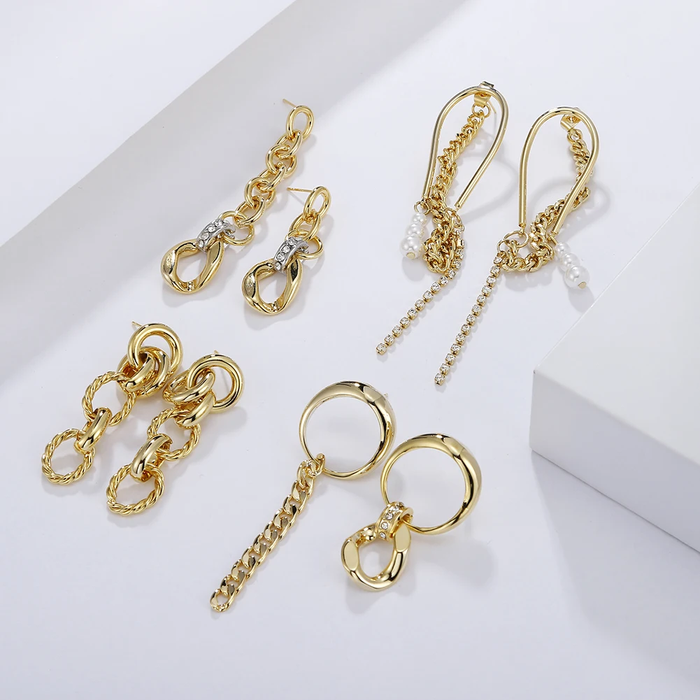 Trendy Personality Matt Gold Dangle Drop Long Earrings Designer Hammered Geometric Earrings Jewelry, Picture
Trendy Personality Matt Gold Dangle Drop Long Earrings Designer Hammered Geometric Earrings Jewelry, Picture