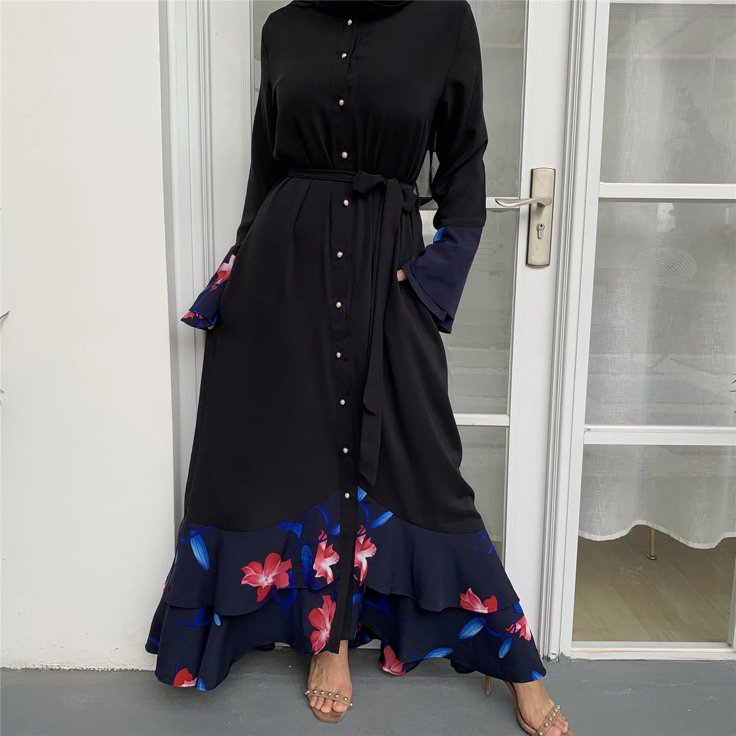Stitching Fashion Long Sleeve Slim Fit Parent-child Muslim Dress Muslim Dress Robe Turkish Muslim Robe, As shown
Stitching Fashion Long Sleeve Slim Fit Parent-child Muslim Dress Muslim Dress Robe Turkish Muslim Robe, As shown