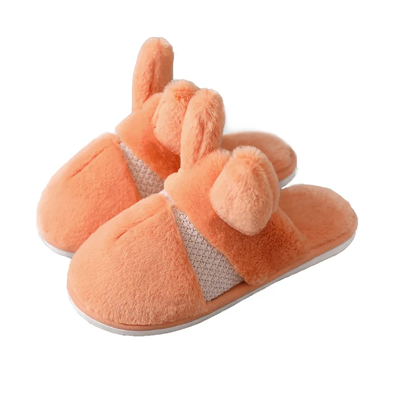 Winter Warm Comfortable Slipper Men Women Shoe Plush Slipper Ear Plush Slipper, As picture
Winter Warm Comfortable Slipper Men Women Shoe Plush Slipper Ear Plush Slipper, As picture