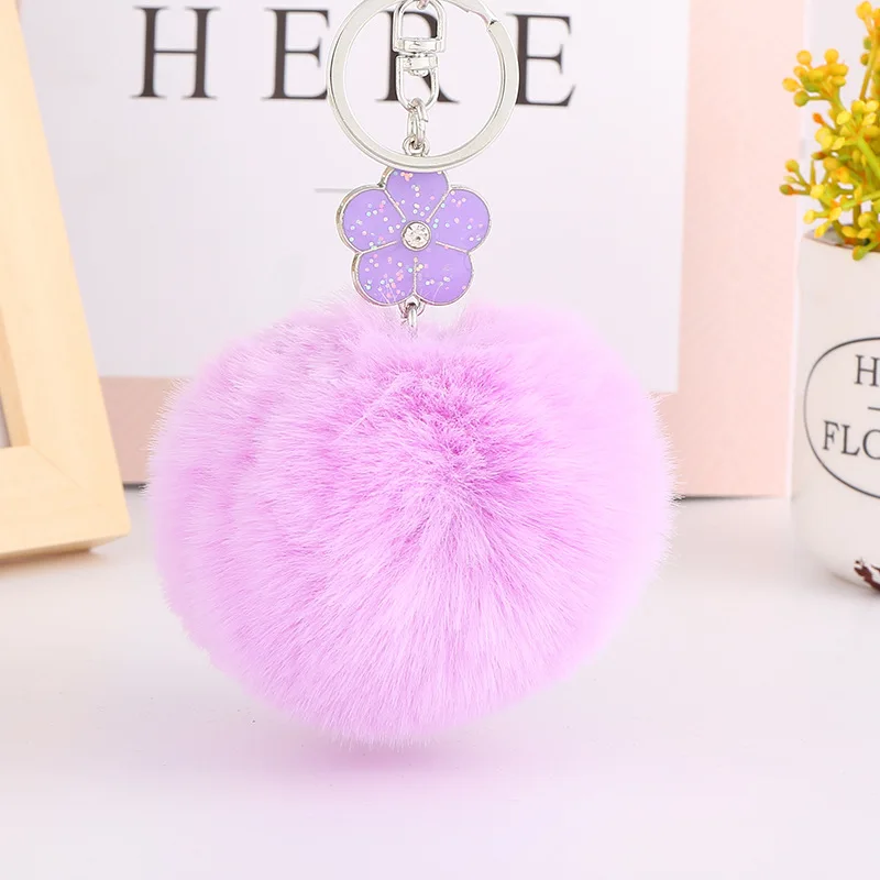 Popular hot selling flower shape fur ball keychain bag accessories blue color alloy keychain
Popular hot selling flower shape fur ball keychain bag accessories blue color alloy keychain