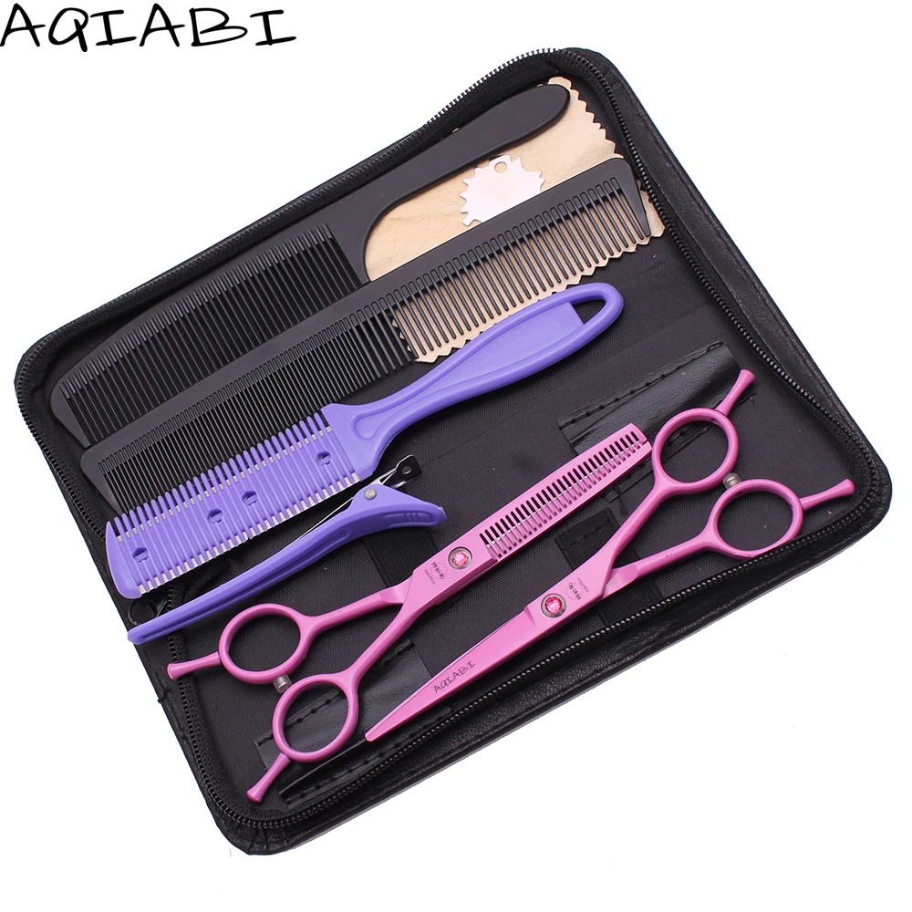 Hair Scissors 5.5 AQIABI Japanese Steel Hair Cutting Scissors Thinning Shears Finger Rest Pink A1012
Hair Scissors 5.5 AQIABI Japanese Steel Hair Cutting Scissors Thinning Shears Finger Rest Pink A1012